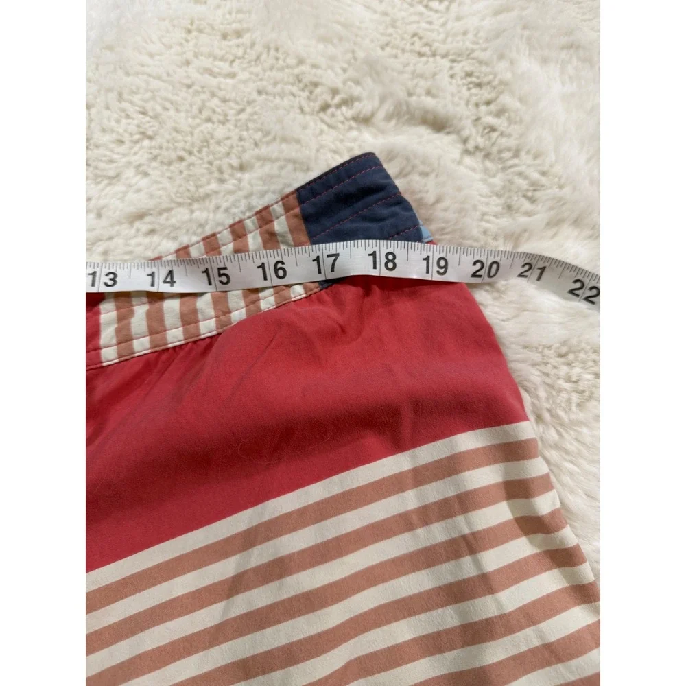 Patagonia Board Shorts 36 Red Striped Swim Trunks Surfing Beachwear Vacation